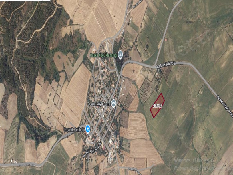 Çanakkale Gelibolu Ocaklı Köyü Satılık Arsa, 593 m2 Evlerin Yakını Hisseli