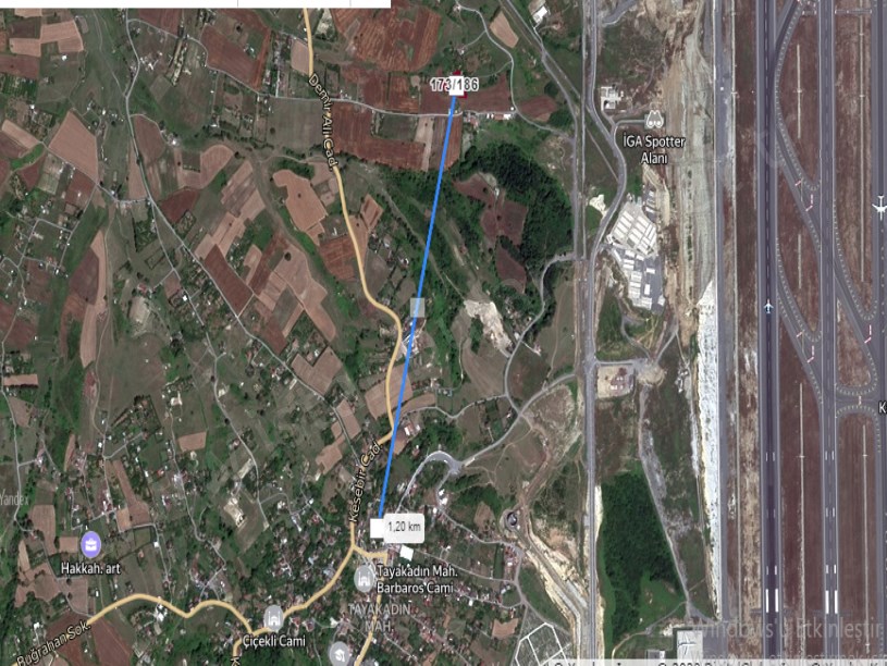 Arnavutköy Tayakadın Satılık Arsa , 237 m2  Evlerin Yakını Yolu Var 