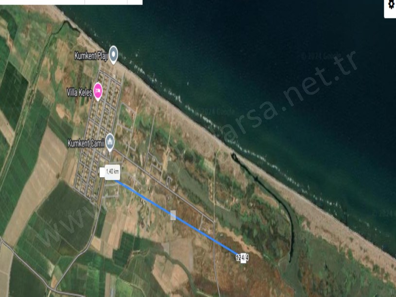 Çanakkale Biga Gerlengeç Köyü Satılık Arsa ,  441 m2 Arsa Yolu Var Denize Yakın 
