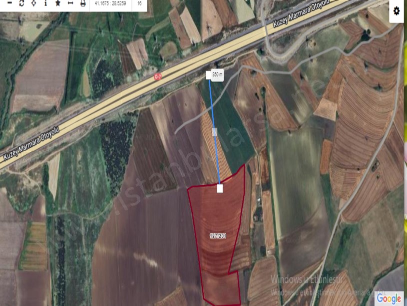 Çatalca Nakkaşta  Satılık Arsa , 397 m2 Hisseli Evlerin Yakını