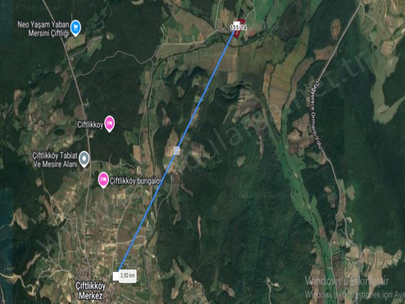 Çatalca Çiftlikköyde Satılık Arsa , 400 M2 Çaplı Yolu Var 