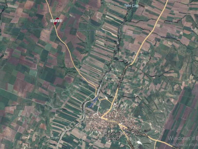 Kırklareli Babaeski Karahalil Köyünde Satılık Arsa , 1,005 m2 Cadde Cephe Hisseli