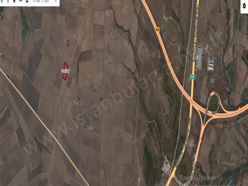Kırklareli Babaeski Oruçlu Köyünde Satılık Arsa , 1,941 m2 Hisseli