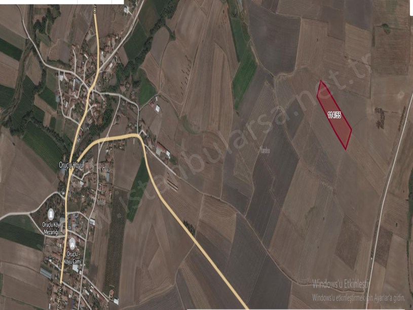 Kırklareli Babaeski Oruçlu Köyünde Satılık Arsa , 2,760 M2 Hisseli