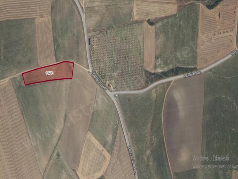 Kırklareli Babaeski Oruçlu Köyünde Satılık Arsa , 1,600 m2 Hisseli Evlerin Yakını