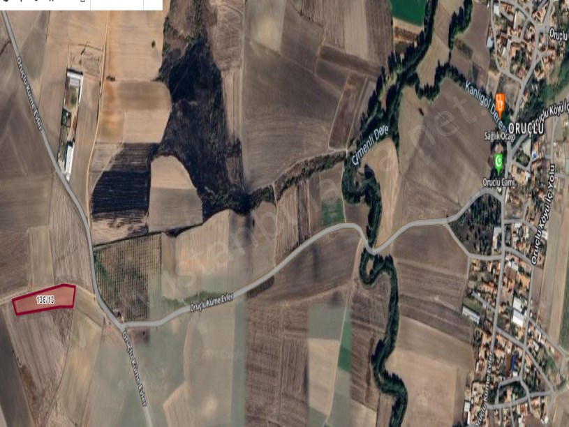 Kırklareli Babaeski Oruçlu Köyünde Satılık Arsa , 1,600 m2 Hisseli Evlerin Yakını