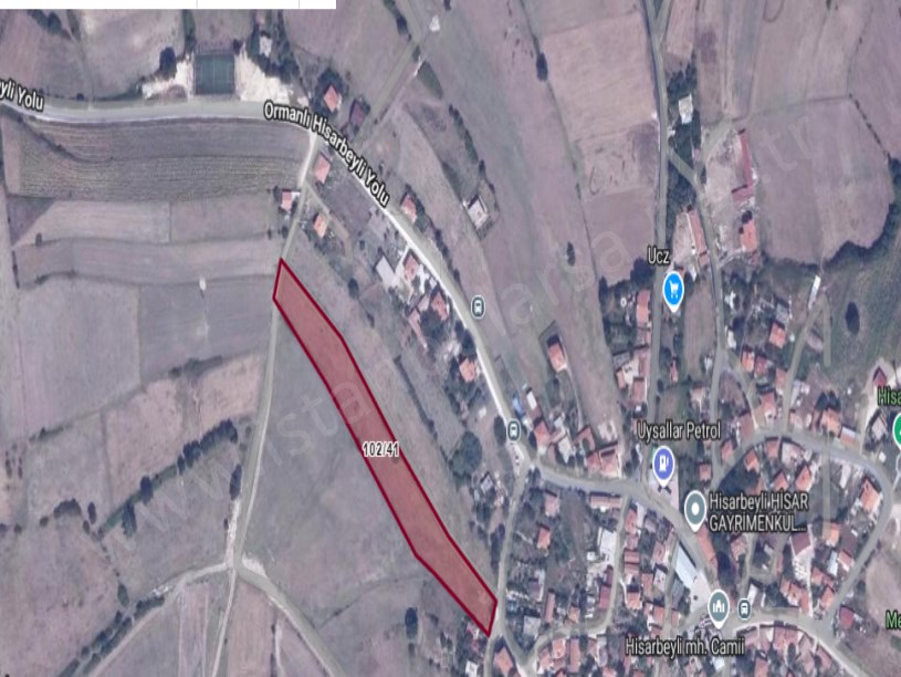 Çatalca Hisarbeylide Satılık Arsa , 358 m2  Köyiçi İmarlı Yolu Var Evlerin Yakını