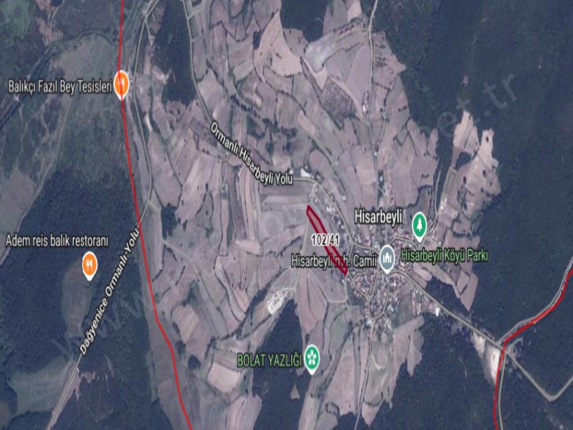 Çatalca Hisarbeylide Satılık Arsa , 358 m2  Köyiçi İmarlı Yolu Var Evlerin Yakını