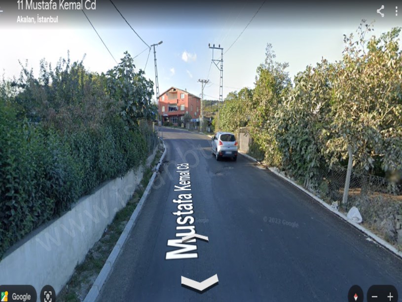 Çatalca Akalanda Satılık Arsa , 485 m2 İmarlı Merkezde  Yolu Var