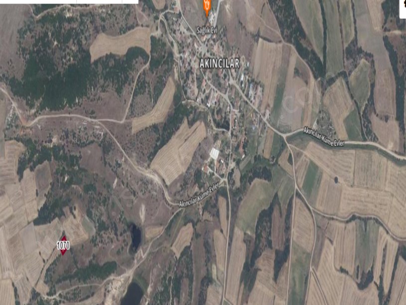 Edirne Meriç Akıncılar Köyünde Satılık Tarla , 665 m2 Müstakil