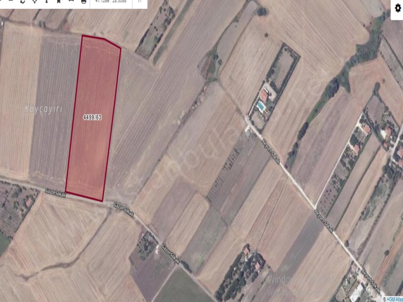 Silivri Gazitepede Satılık Tarla ,  21,800 M2 Müstakil Yola Cephe Merkezde