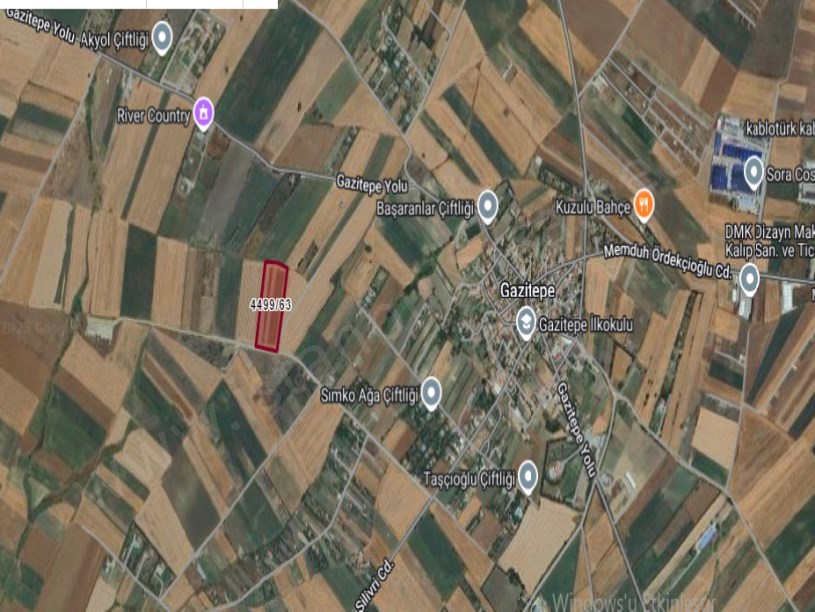 Silivri Gazitepede Satılık Tarla ,  21,800 M2 Müstakil Yola Cephe Merkezde