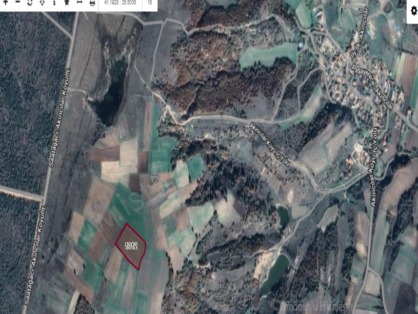 Edirne Meriç Akıncılar Köyünde Satılık Arsa , 2,700 m2 Hisseli 