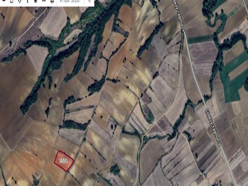 Edirne Uzunköprü Çöpköyde Satılık Arsa , 267 m2 Hisseli 