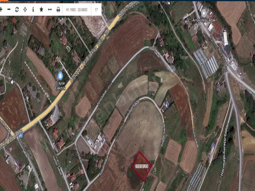 Arnavutköy Haraççıda Satılık Arsa , 104 m2 Hisseli İmarlı