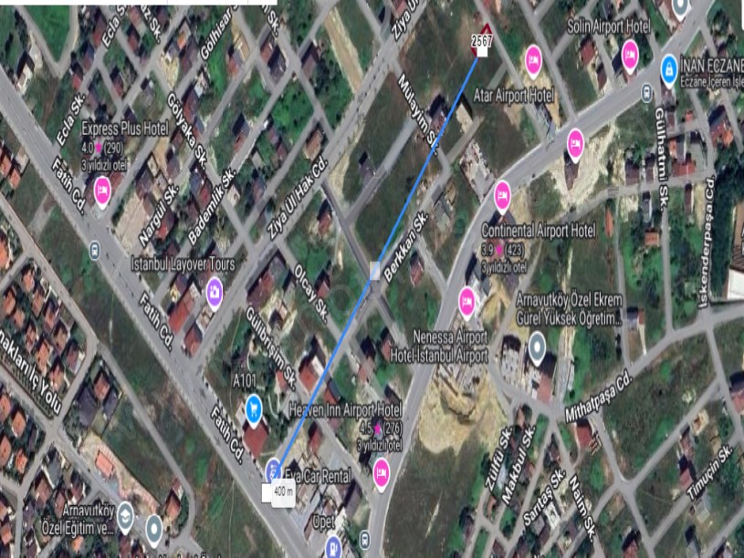 Arnavutköy Yavuzselim Mah Satılık Arsa , 247 M2 Müstakil Merkezde