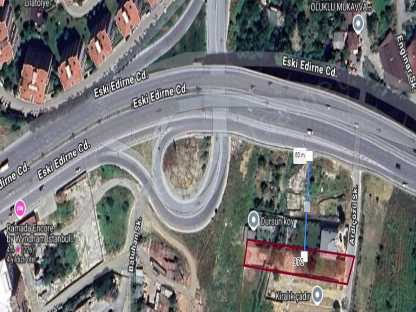Arnavutköy Merkezde Satılık Arsa , 334 m2 Hisseli Caddeye Yakını Merkezde 