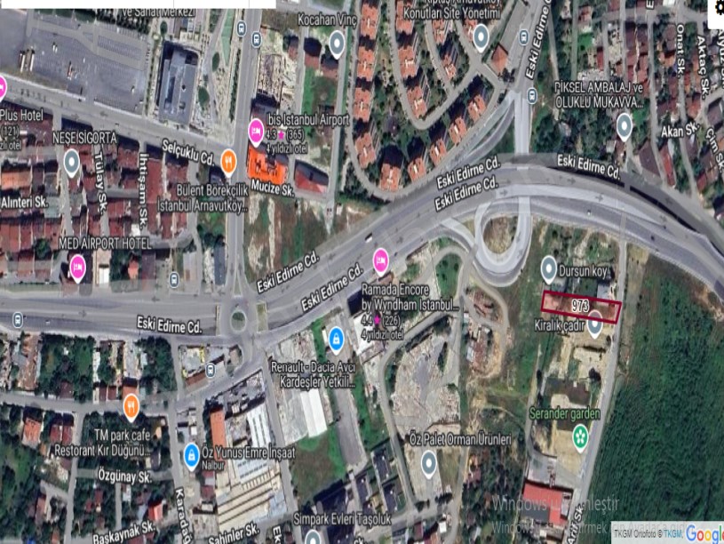 Arnavutköy Merkezde Satılık Arsa , 334 m2 Hisseli Caddeye Yakını Merkezde 