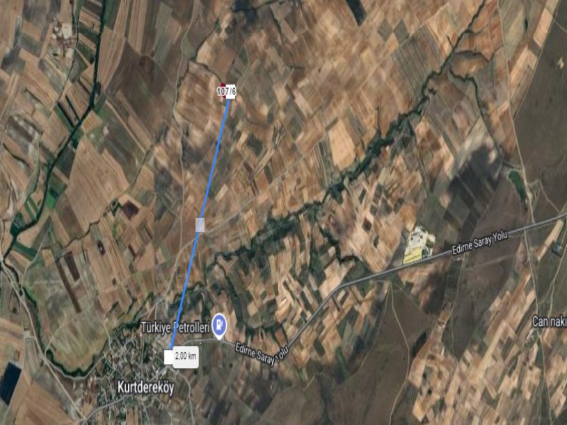 Tekirdağ Saray Kurtderede Satılık Tarla , 8,760  M2 Müstakil Yolu Var