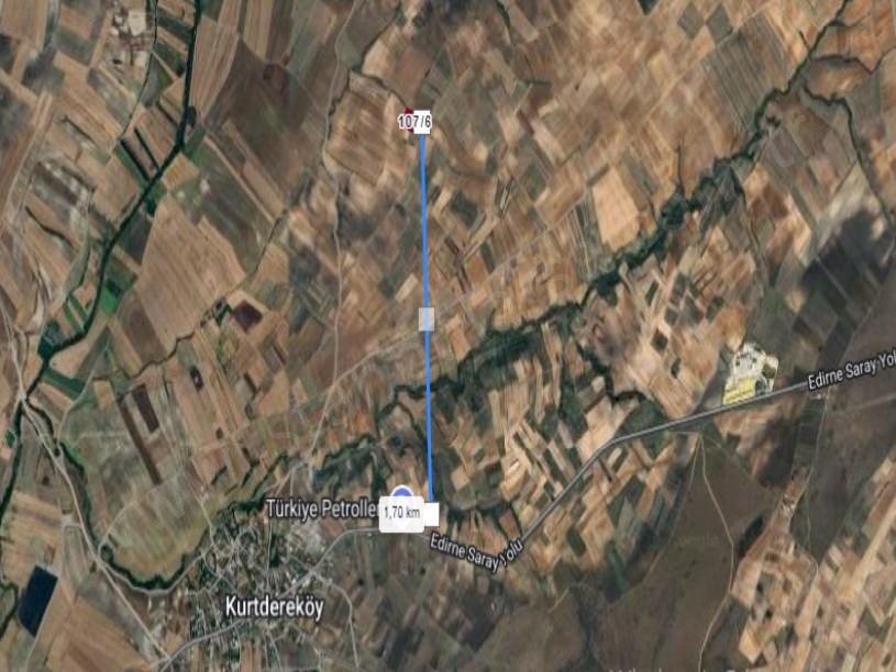 Tekirdağ Saray Kurtderede Satılık Tarla , 8,760  M2 Müstakil Yolu Var