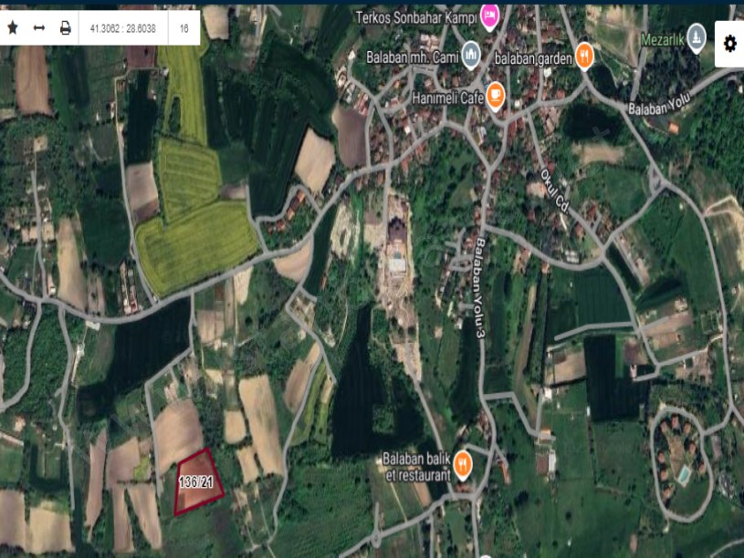 Arnavutköy Balabanda Satılık Arsa , 283 M2 Yolu var Evlerin Yakını