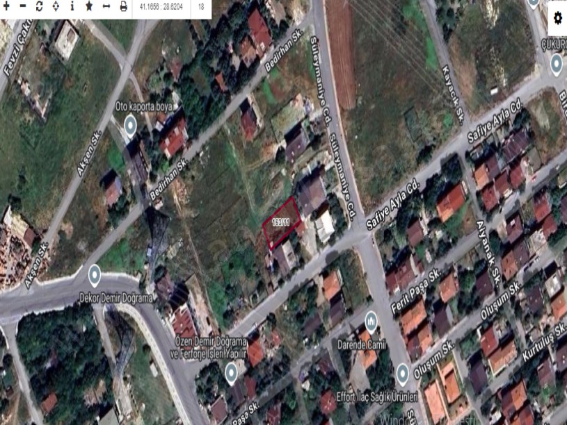 Arnavutköy Hadımköyde Satılık Arsa , 417 M2 Müstakil Merkezde  3 kat İmarlı