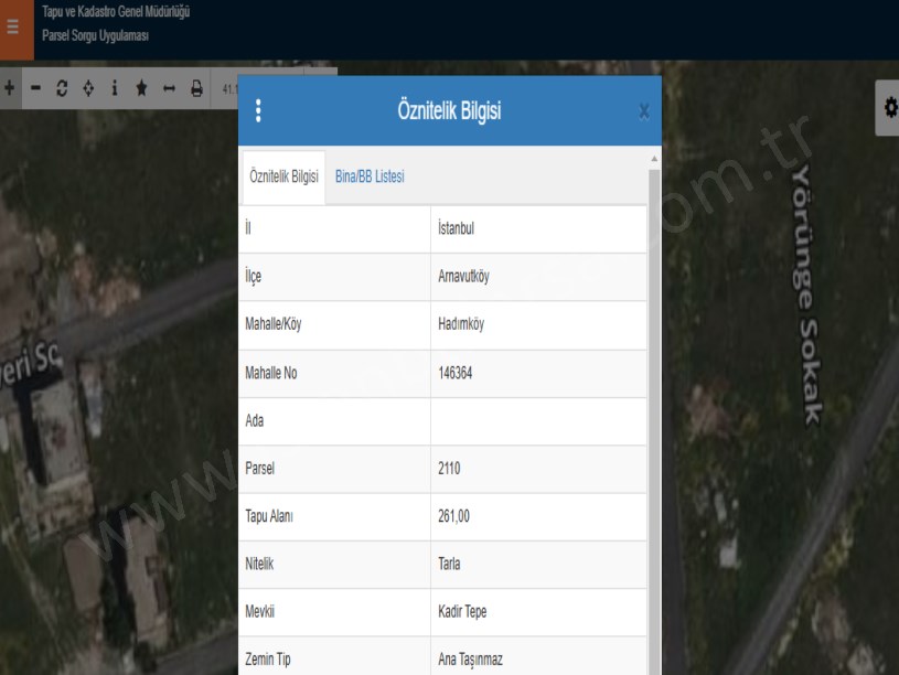Arnavutköy Hadımköyde Satılık Arsa , 261 m2 Müstakil Merkezde 3 Kat İmarlı