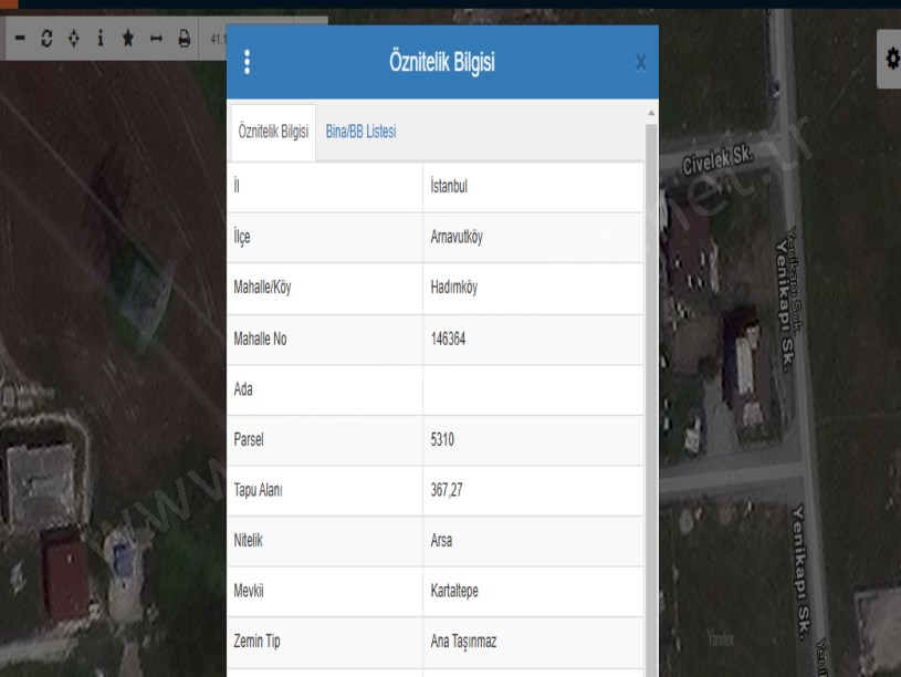 Arnavutköy Hadımköyde Satılık Arsa , 367 M2 Cadde Cephe Müstakil imarlı