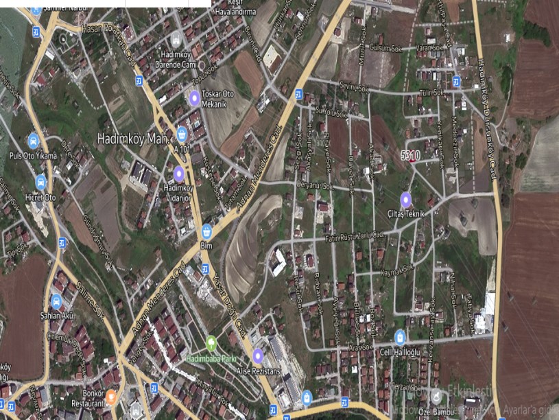 Arnavutköy Hadımköyde Satılık Arsa , 367 M2 Cadde Cephe Müstakil imarlı