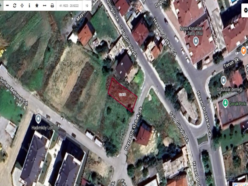 Arnavutköy Hadımköyde Satılık Arsa , 279 M2 İmarlı Müstakil Merkezde