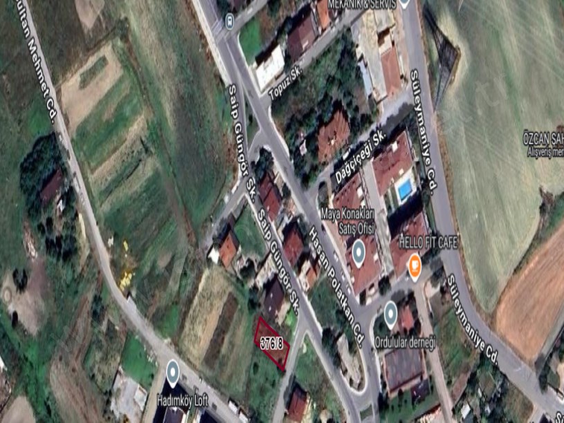 Arnavutköy Hadımköyde Satılık Arsa , 279 M2 İmarlı Müstakil Merkezde