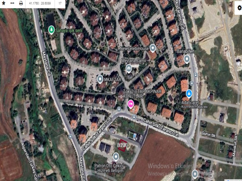 Arnavutköy Hadımköyde Satılık Arsa , 500 M2 Merkezde Müstakil  İmarlı