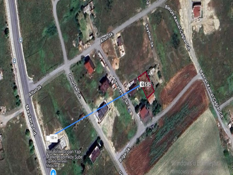 Arnavutköy Hadımköyde Satılık Arsa , 432 M2 3 kat imarlı Müstakil 
