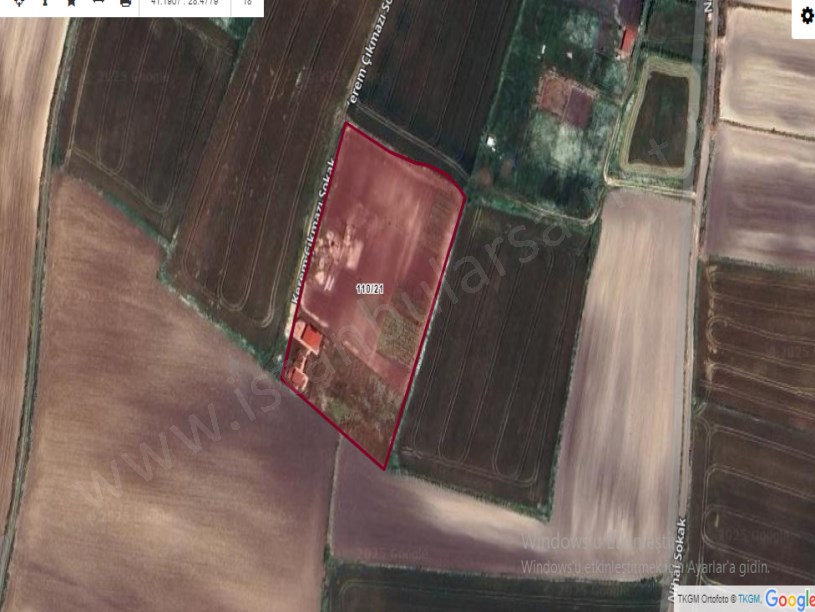 Çatalca Oklalıda Satılık Arsa , 407 m2 Hisseli Çaplı Yolu Var