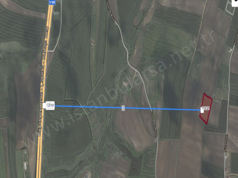 Çatalca Oklalıda Satılık Arsa , 407 m2 Hisseli Çaplı Yolu Var