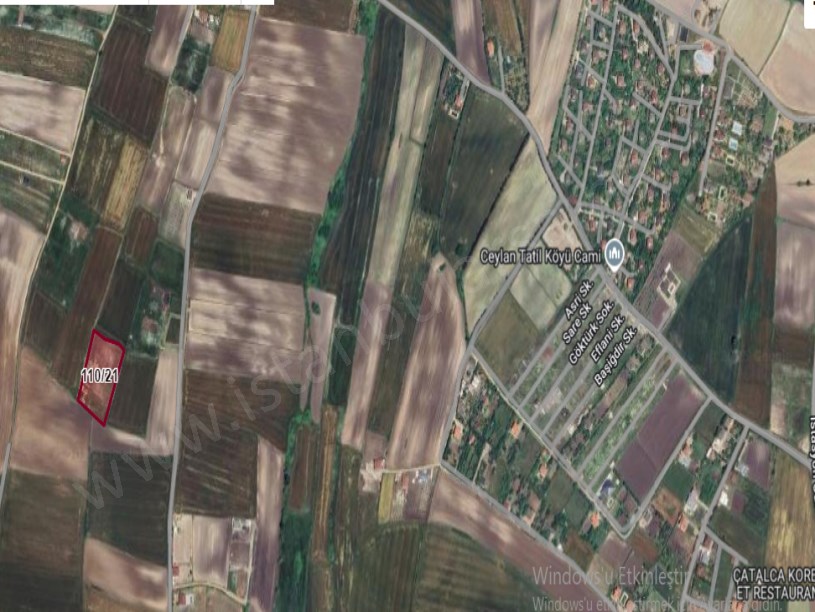 Çatalca Oklalıda Satılık Arsa , 407 m2 Hisseli Çaplı Yolu Var