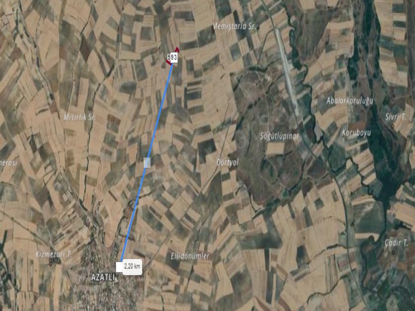 Edirne Havsa Azatlı Köyünde Satılık Arsa , 561 m2 Hisseli