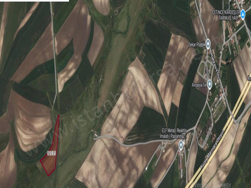 Çatalca Nakkaşta  Satılık Arsa , 1,875 M2 Çaplı Yolu Var Hisseli
