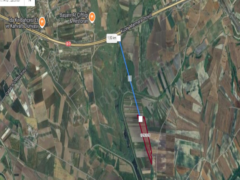 Çatalca İzzettin,de Satılık Arsa , 353 M2 Hisseli