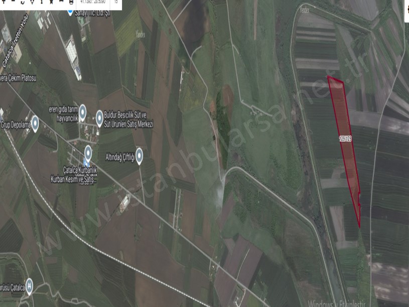 Çatalca İzzettin,de Satılık Arsa , 353 M2 Hisseli