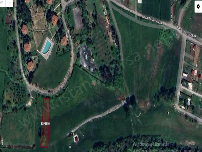 Arnavutköy Balabanda Satılık Arsa , 1,100 M2 Müstakil Yola Cephe 