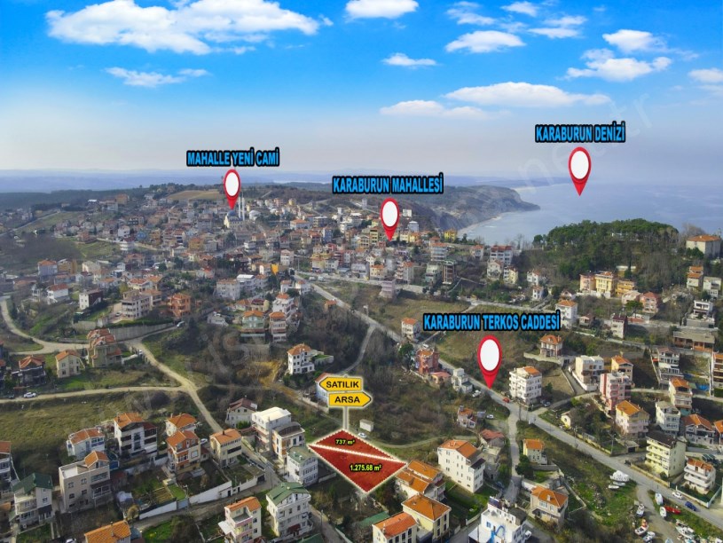 Karaburun da satılık arsa, 2 dönüm deniz manzaralı