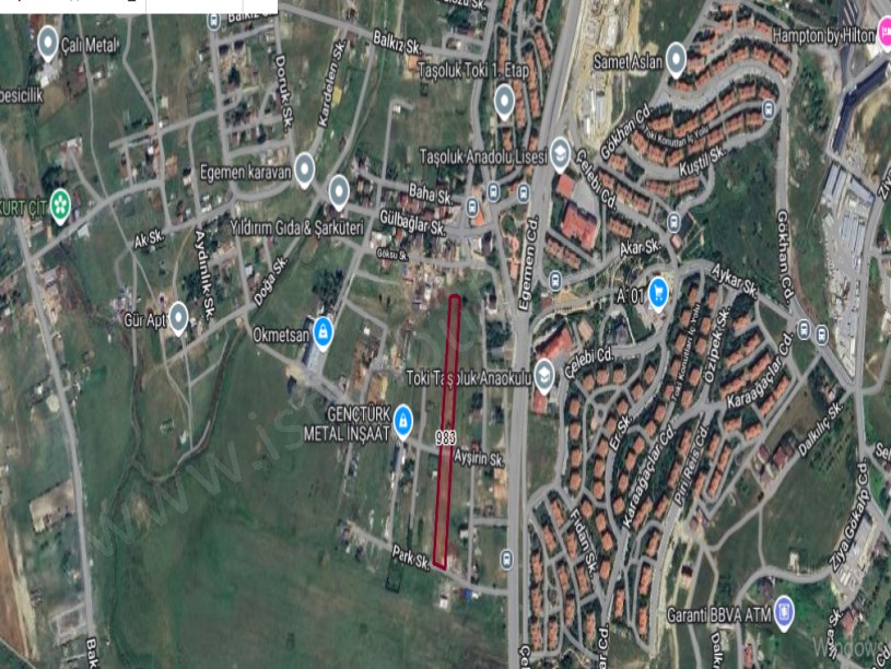 Arnavutköy Taşolukta Satılık Arsa , 178 M2 Çevrili Hisseli