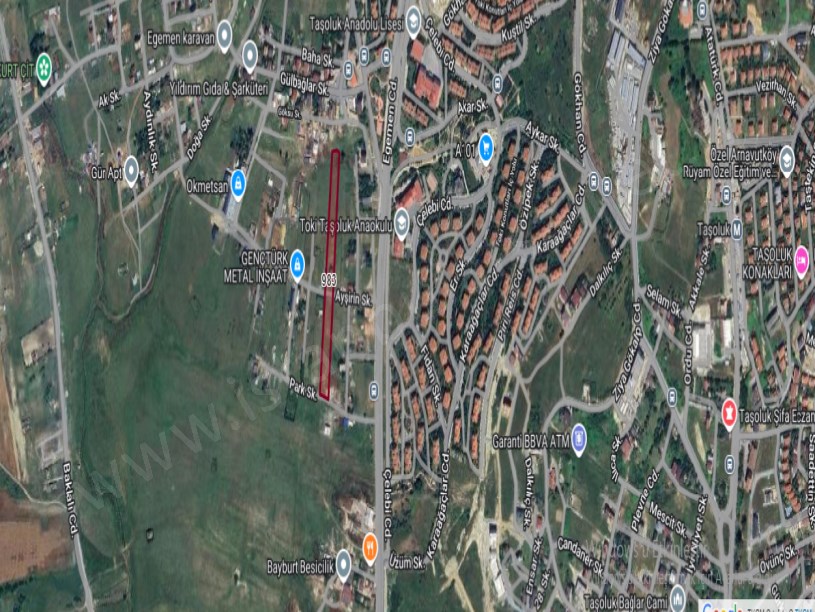 Arnavutköy Taşolukta Satılık Arsa , 178 M2 Çevrili Hisseli
