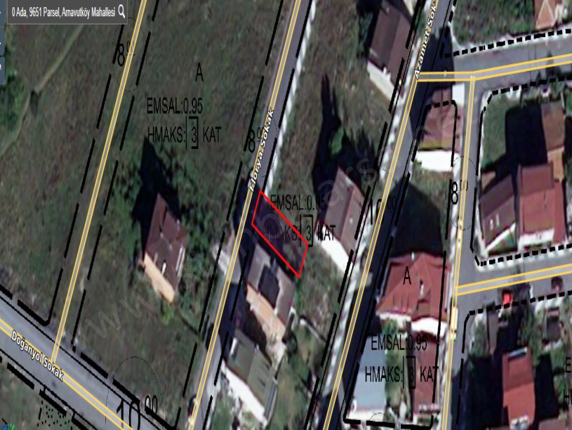 Arnavutköy Yavuzselim Mah Satılık Arsa , 245 M2 Müstakil 3 Kat İmarlı