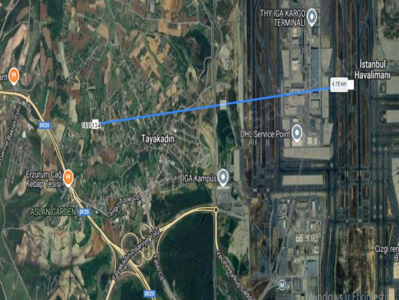 Arnavutköy Tayakadın Satılık Arsa ,  255 M2 Cadde Cephe Müstakil 