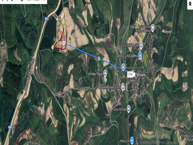 Arnavutköy Boyalıkta Satılık Arsa , 287 M2 Hisseli İmarlı Yolu Var