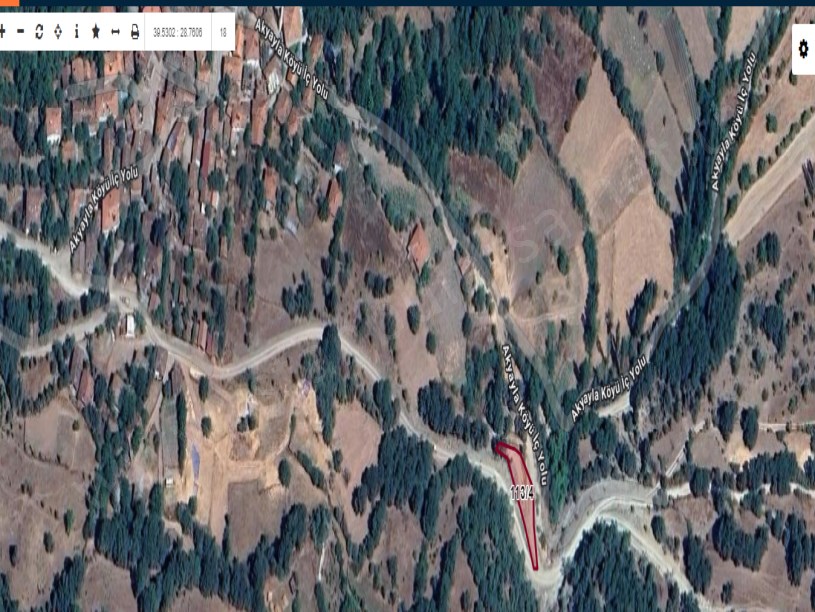 Balıkesir Dursunbey Akyayla Mah Satılık Tarla , 428 m2 Tarla Müstakil Yolu Var