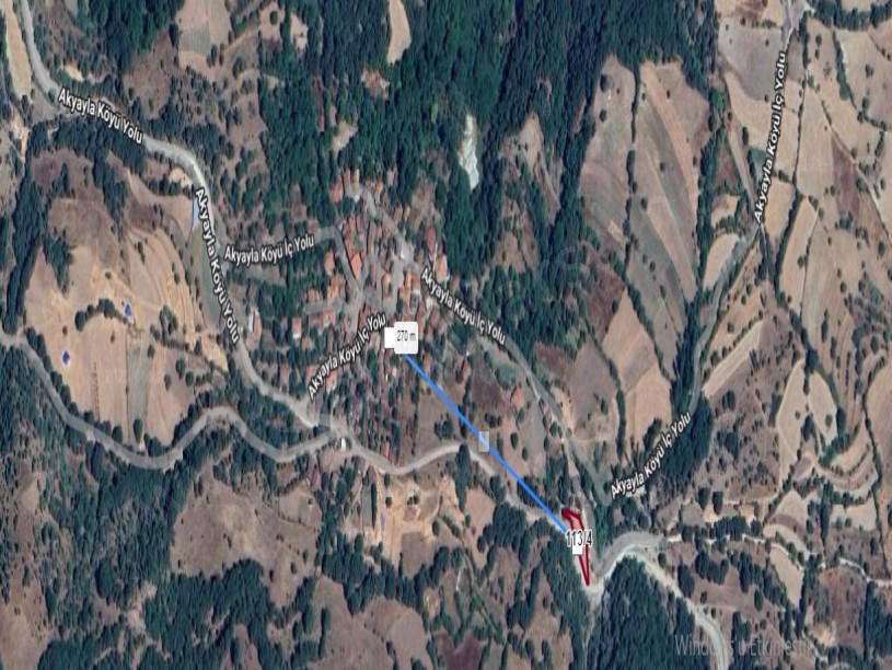 Balıkesir Dursunbey Akyayla Mah Satılık Tarla , 428 m2 Tarla Müstakil Yolu Var