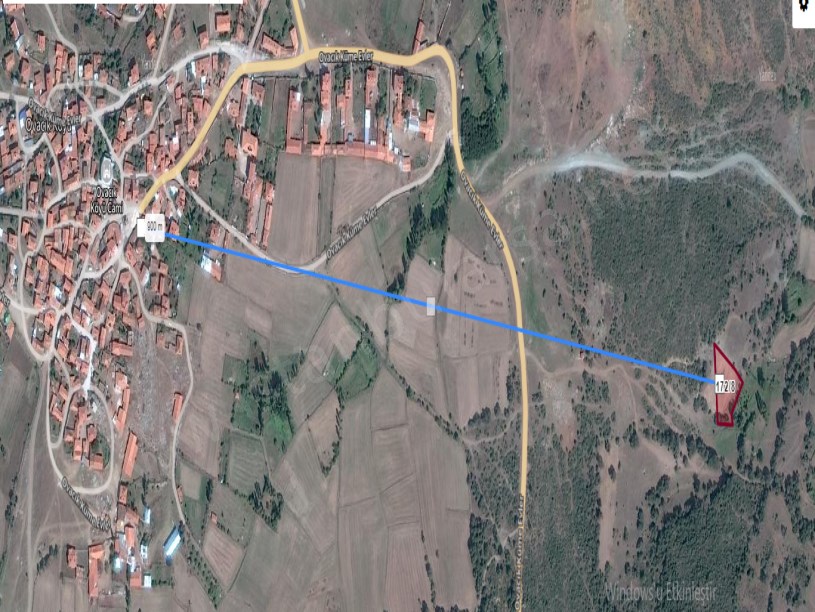 Kütahya Tavşanlı Ovacık Köyünde Satılık Tarla  , 1,478 m2 Müstakil